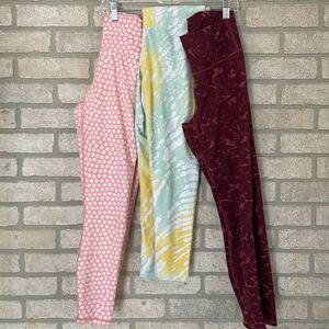 3 pairs Fabletics leggings size XS